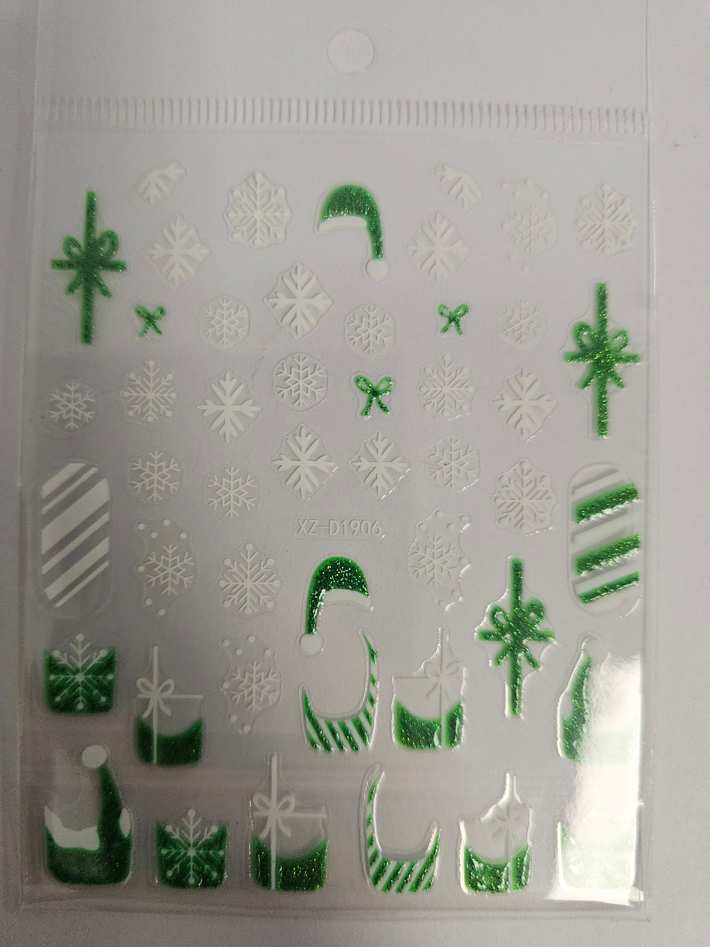 Christmas Stickers Green XZ-D1906