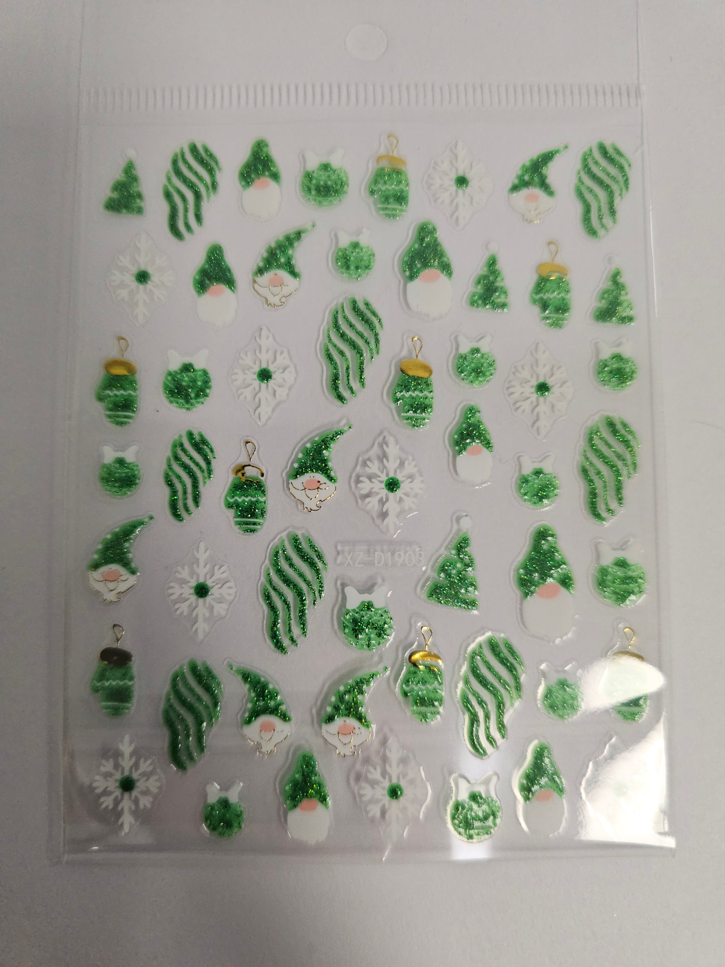 Christmas Stickers Green XZ-D1903