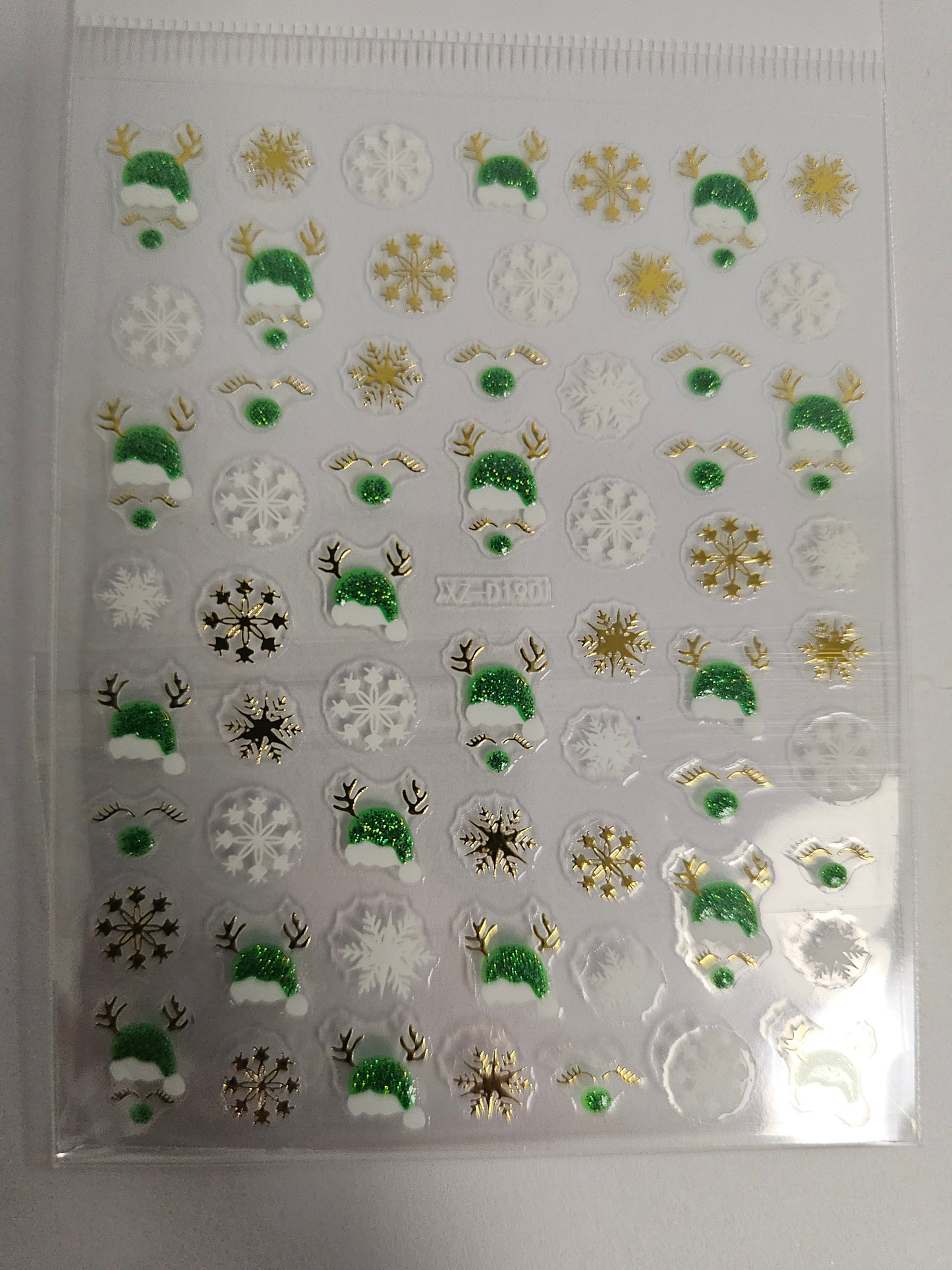 Christmas Stickers Green XZ-D1901