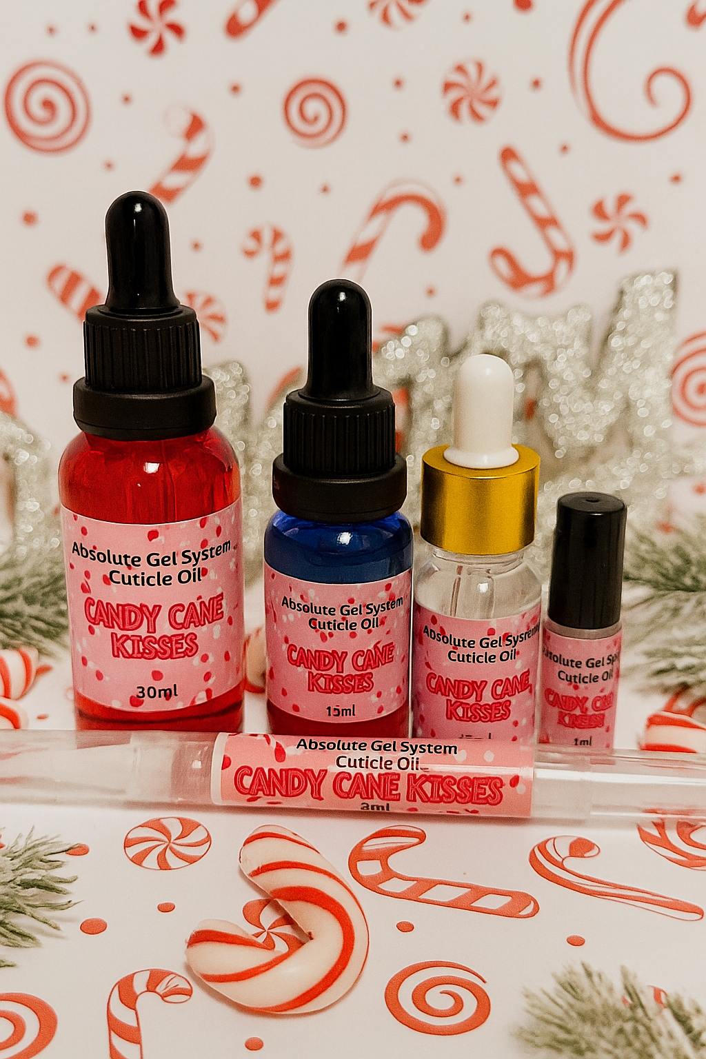 Candy Cane Kisses Cuticle Oil