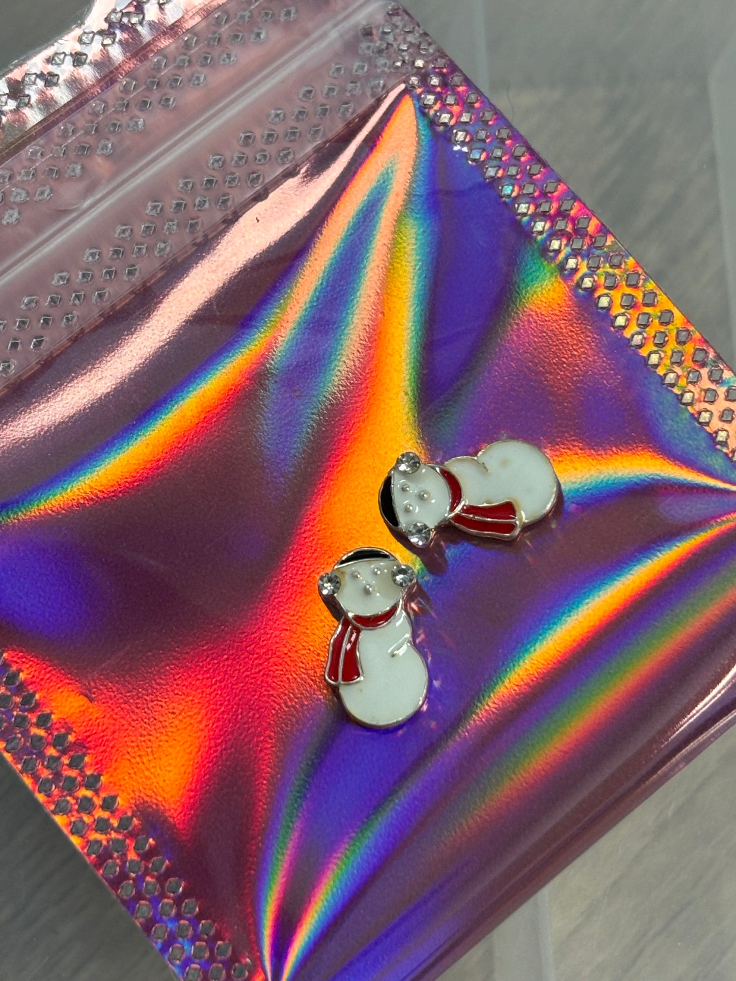 Metal Charms Christmas Snowman