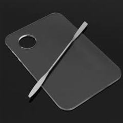 Clear Nail Art Pallete with Spatula