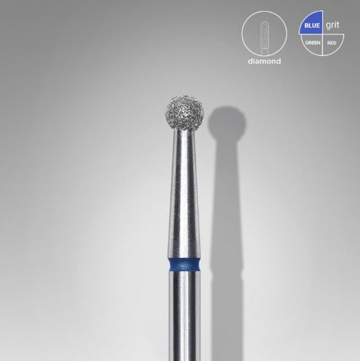 Embout sphérique diamant Staleks 2,7 mm bleu FA01B027