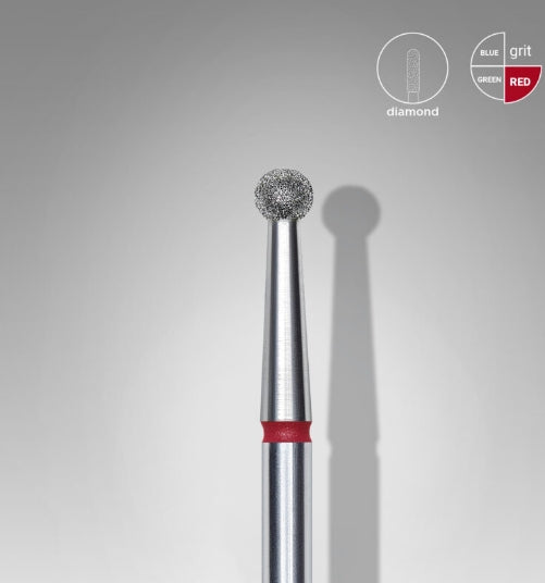 Foret diamanté « boule » rouge, diamètre tête 2,7 mm FA01R027