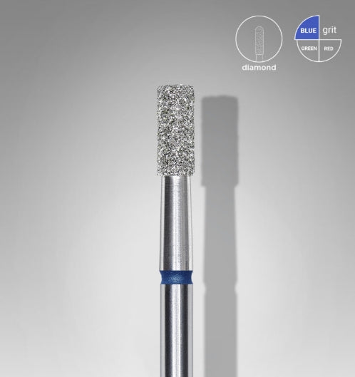 Staleks Diamond Cylinder Bit Blue 2.5 mm head/6mm Working Part FA20B025/6