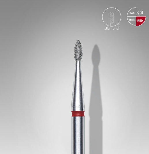 Foret à clous diamanté, « goutte », rouge, diamètre de la tête 1,6 mm/partie active 4 mm FA40R016/4