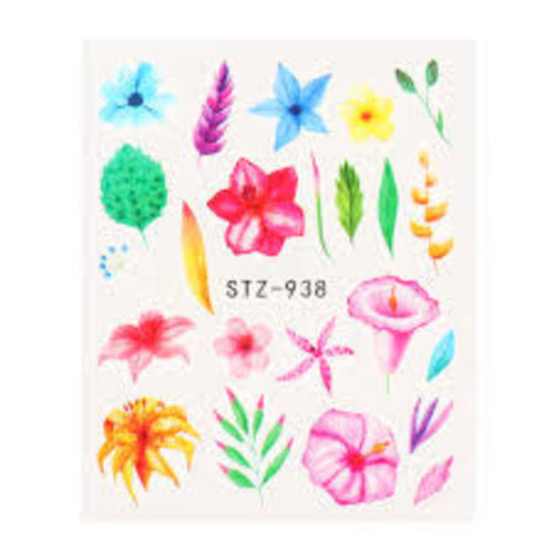 Water Decal Flower STZ-938