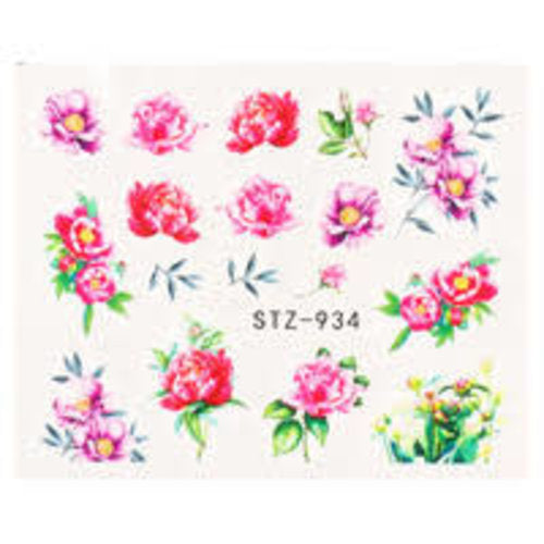 Water Decal Flower STZ-934
