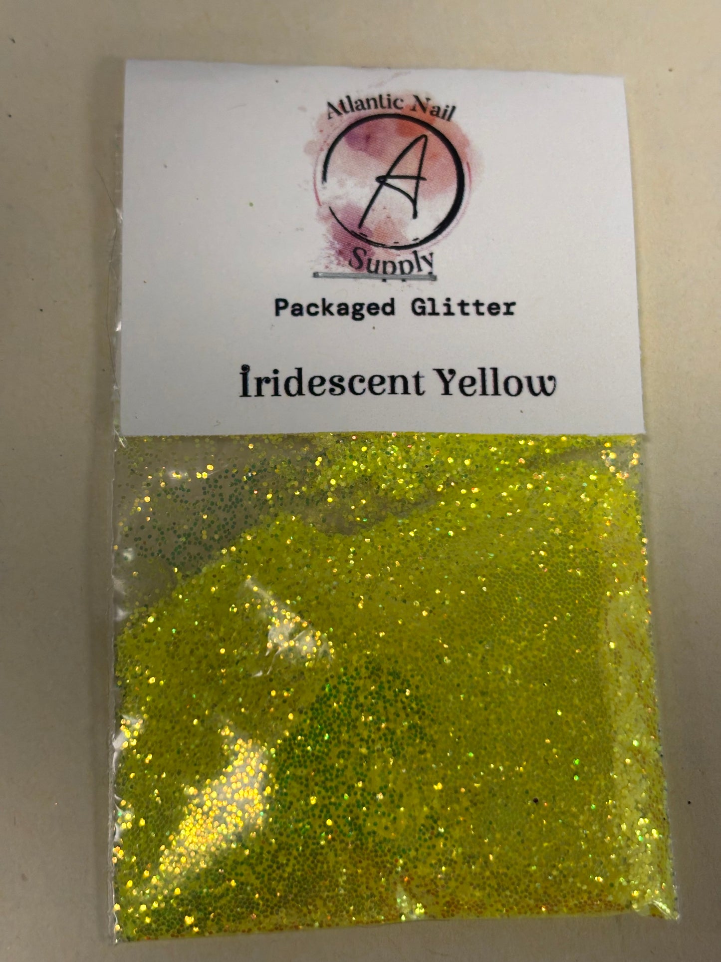 Pre Packaged Glitter- Iridescent Yellow