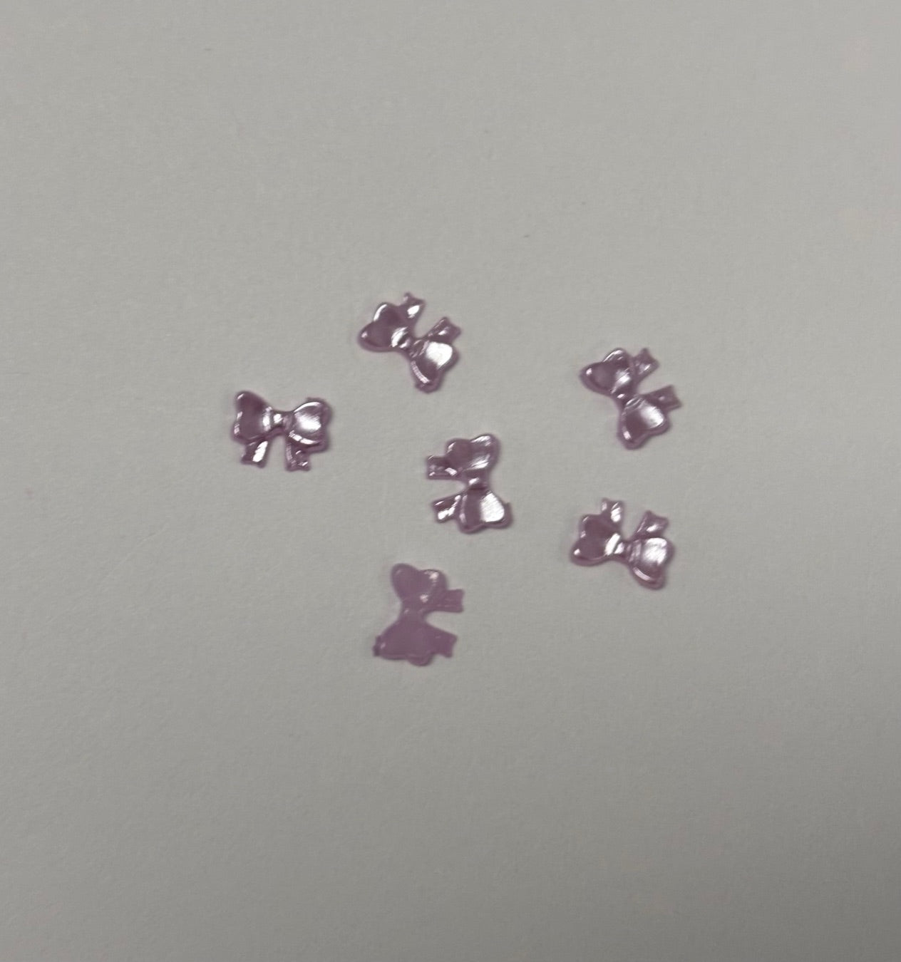 Purple Bow Charms 5mm (Plastic)