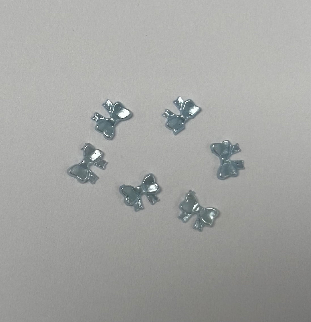 Blue Bow Charms 5mm (Plastic)