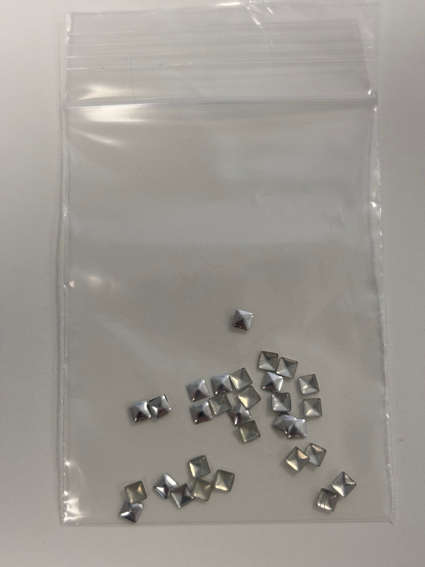 Metal Square Charms 30 pc 3mm