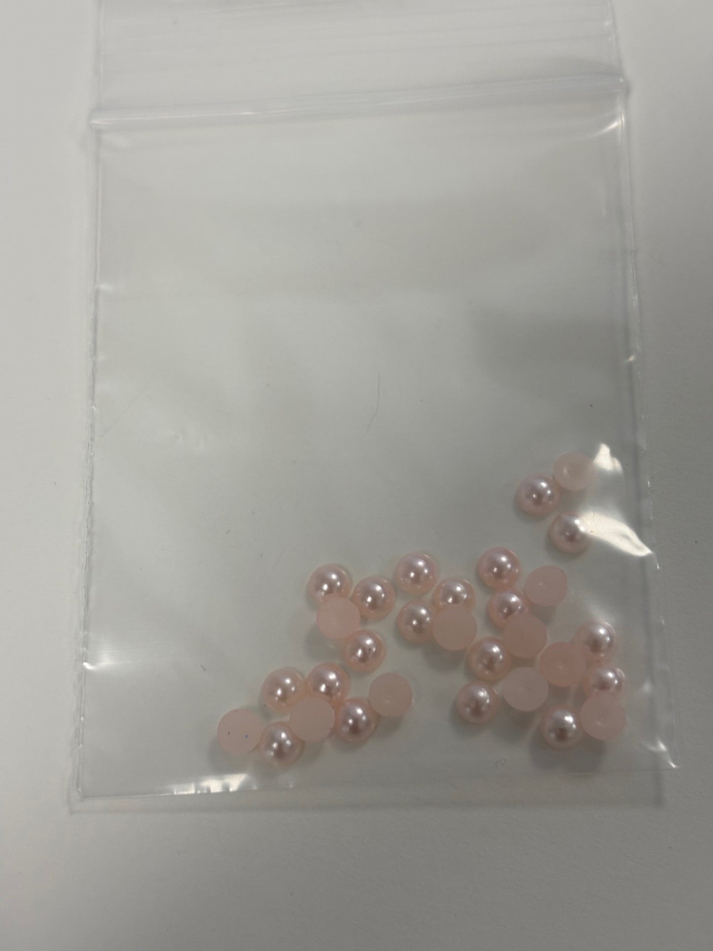 Baby Pink Pearl Charms 30 pc 4mm