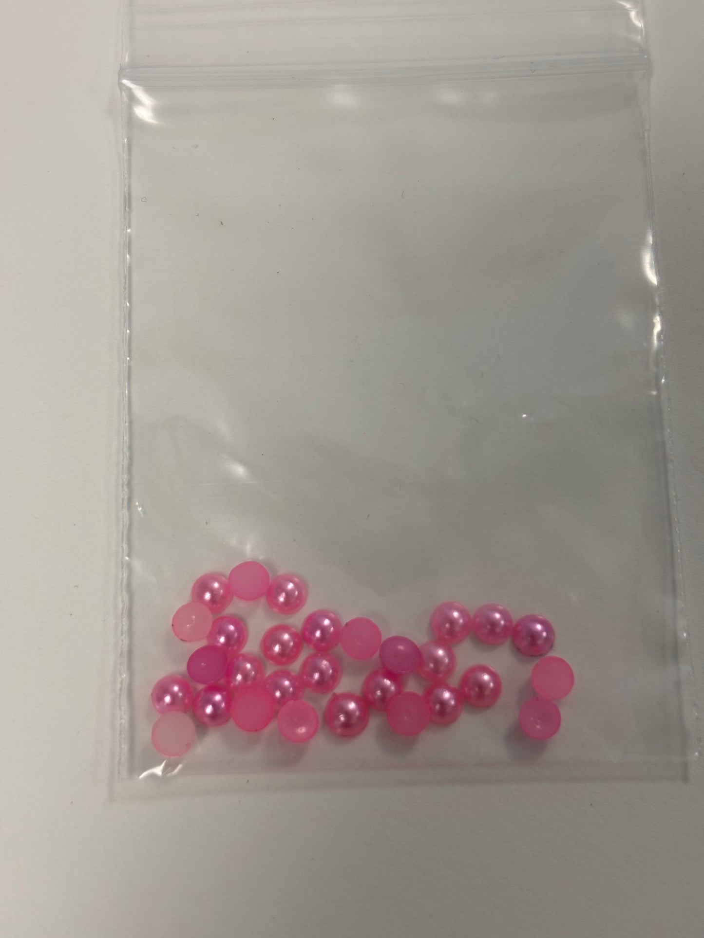 Barbie Pink Pearl Charms 30 pc 4mm