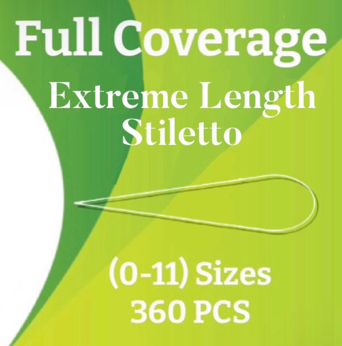 Absolute Stiletto Soft Gel Full Coverage Tips