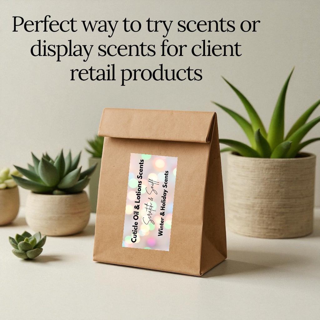 Scratch & Sniff for lotions & oil