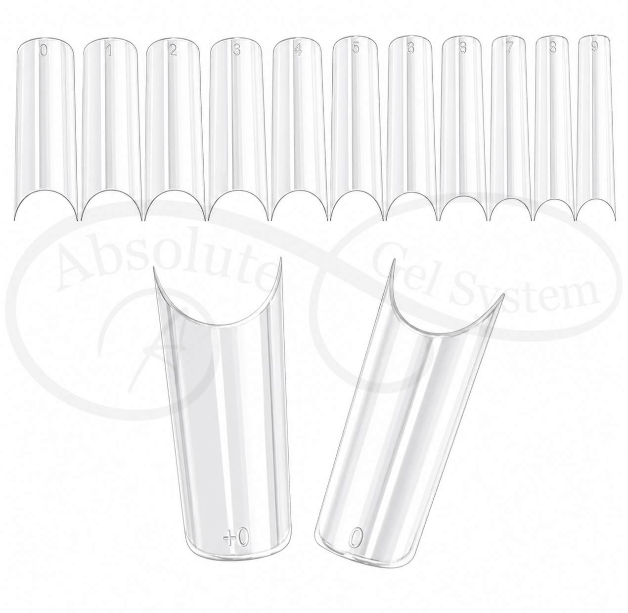 Absolute Square Plastic Nail Tips (500pk)