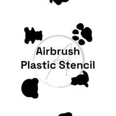 Plastic Stencil #11 (6 Designs, 1 Sheet) Animal