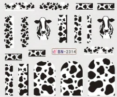 Water Decal Cow BN-2314
