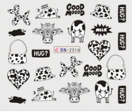 Water Decal Cow BN-2316