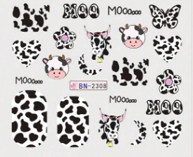 Water Decal Cow BN-2308