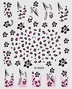 Animal Stickers Leopard Print XZD3203