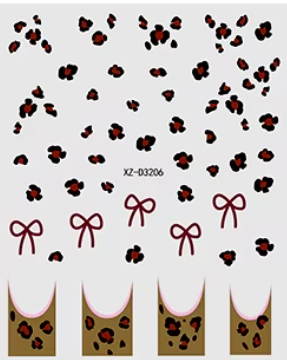 Animal Stickers Leopard Print XZD3206