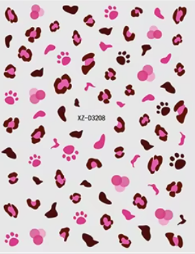 Animal Stickers Leopard Print XZD3208