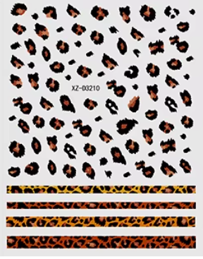 Animal Stickers Leopard Print XZD3210