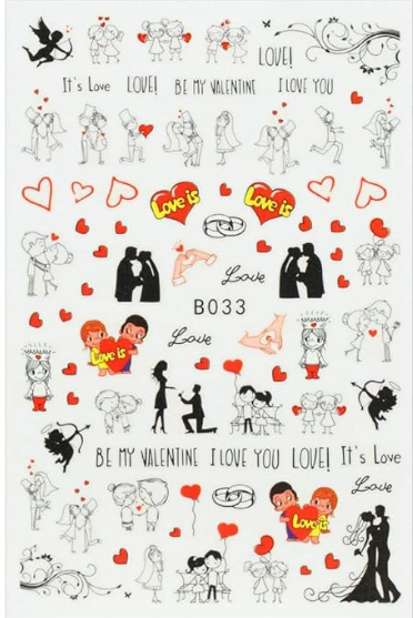 Valentines Day Stickers B033