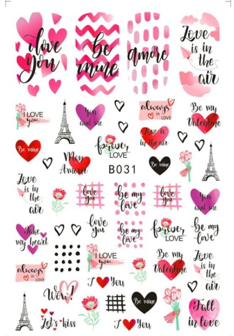 Valentines Day Stickers B031