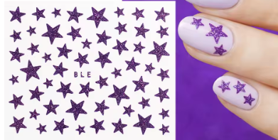 Star Stickers Purple BLE
