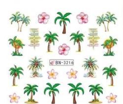 Water Decal Palm Trees BN-3216