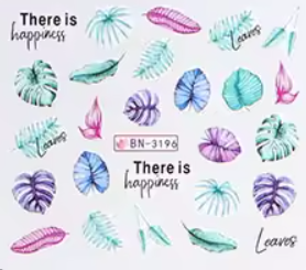 Water Decal Leaves BN-3196