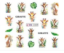 Water Decal Giraffes BN-3359