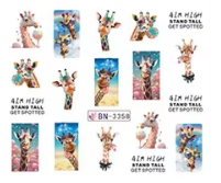 Water Decal Giraffes BN-3358