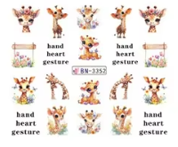 Water Decal Giraffes BN-3352