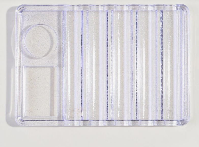 Clear Art Pallet w/ Brush Holder