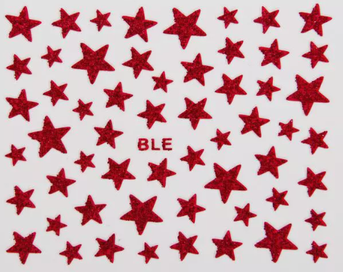 Star Stickers Red BLE