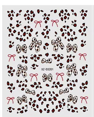 Animal Stickers Leopard Print XZD3201
