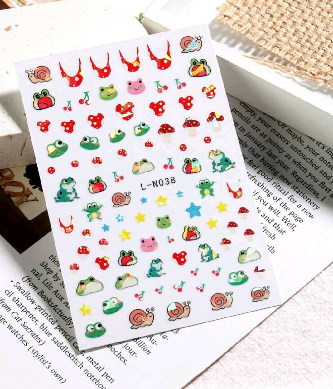 Animal Stickers Frogs LN038