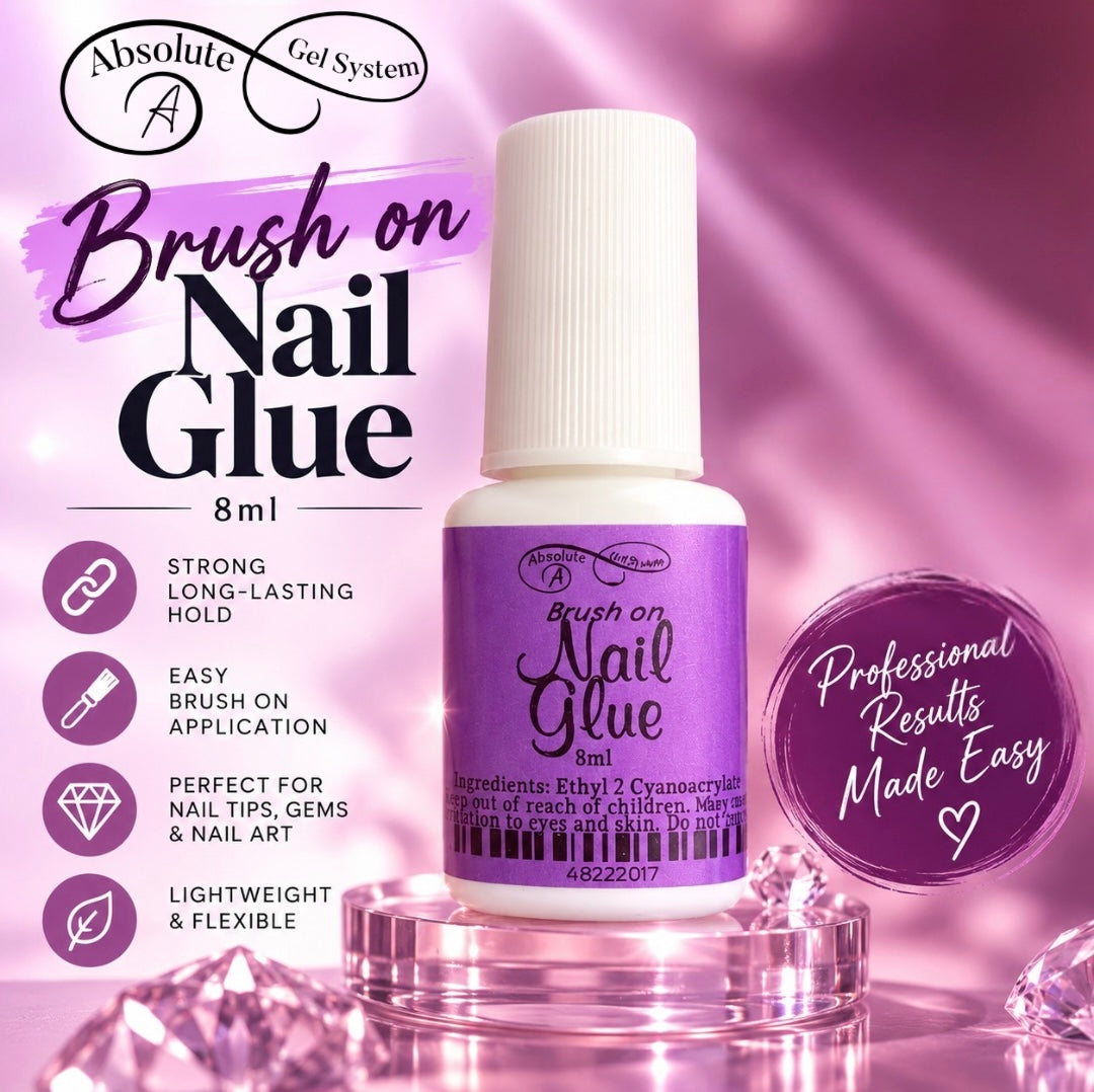 Absolute Brush On Nail Glue 8ml