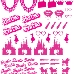 Water Decal Barbie 2 (Pink)