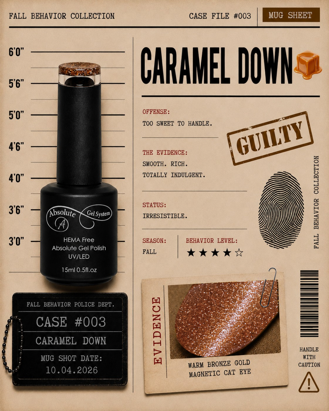Absolute Caramel Down Cat Eye hema free 15ml