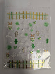 Christmas Stickers Green XZ-D1908