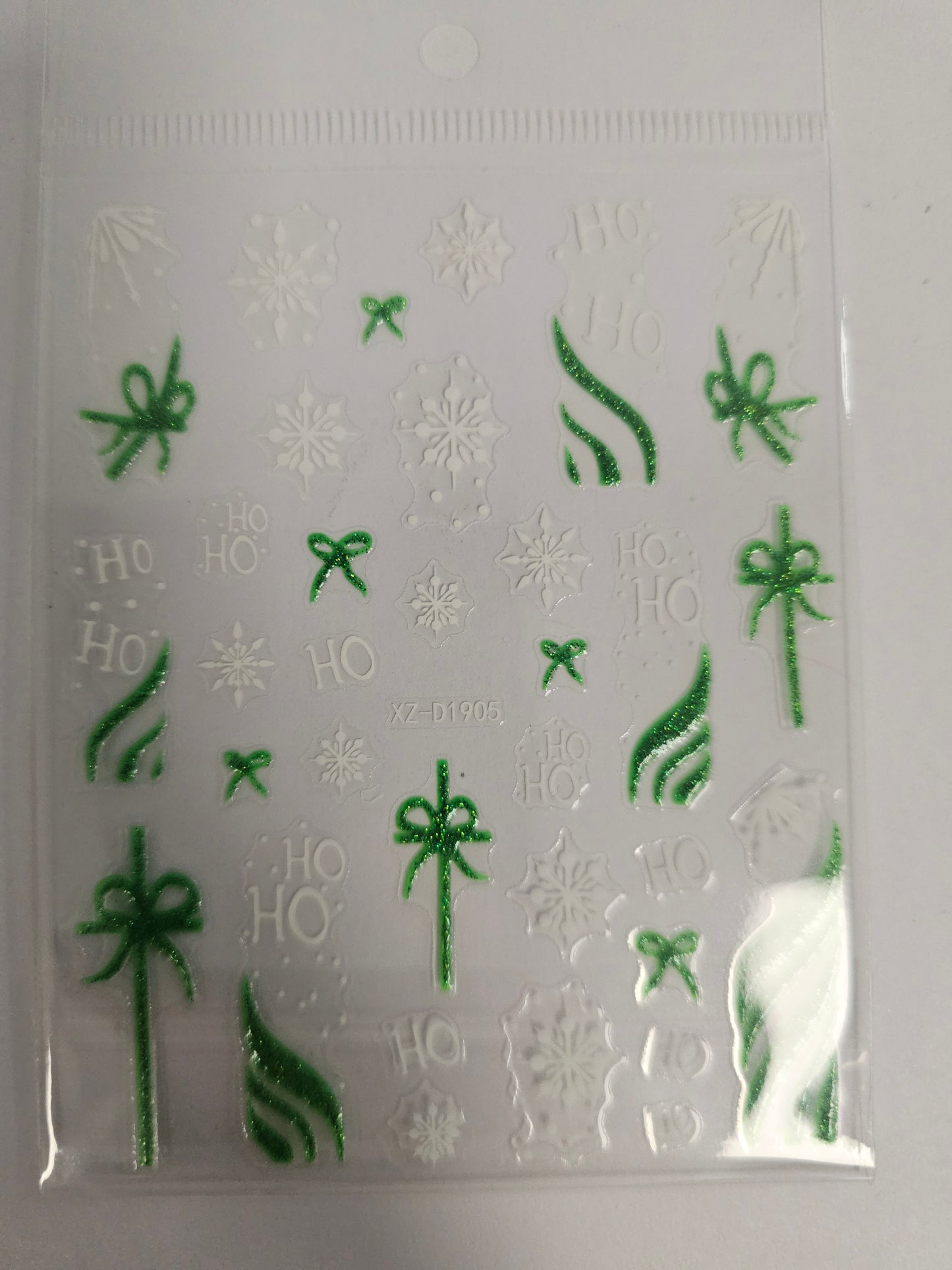 Christmas Stickers Green XZ-D1905