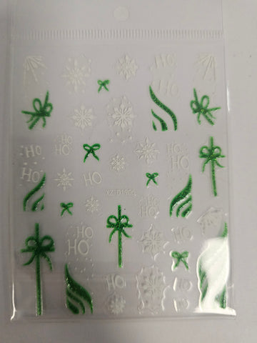 Christmas Stickers Green XZ-D1905
