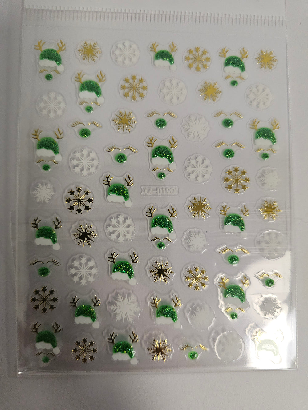 Christmas Stickers Green XZ-D1901