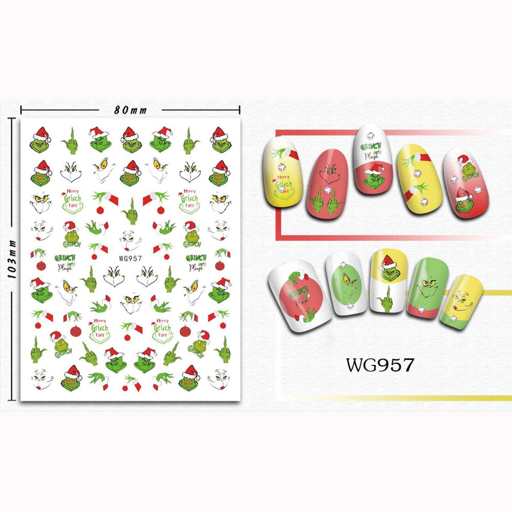 Christmas Stickers Grinch WG957