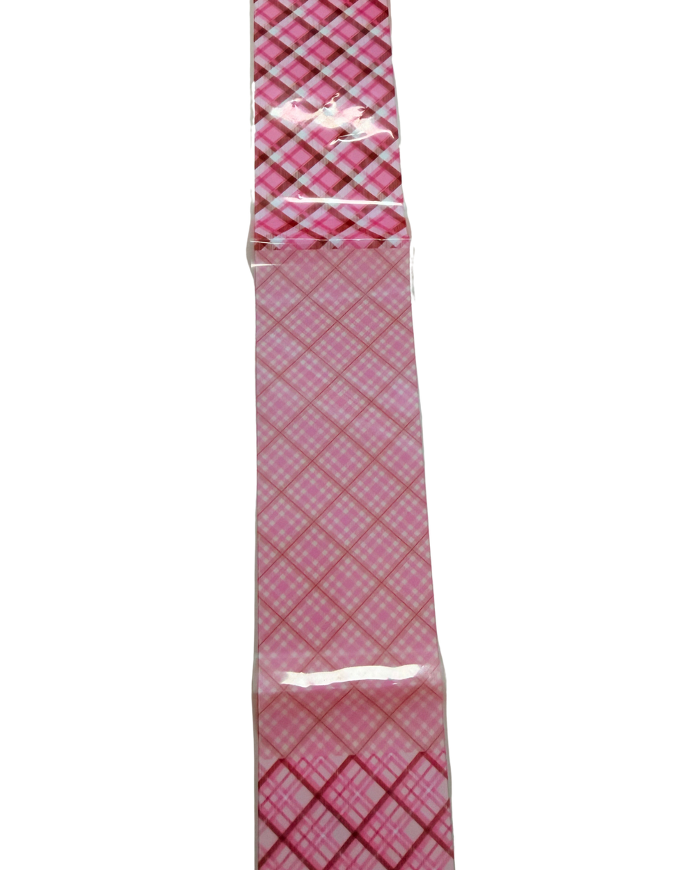 Pink plaid #10 foil